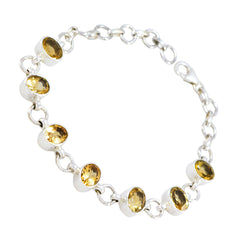 Evelyn Casual Featherlight Yellow Links Bracelet