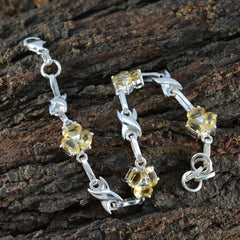 Camilla Gift for Wife Mid-weight Yellow Links Bracelet