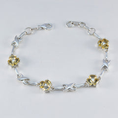Camilla Gift for Wife Mid-weight Yellow Links Bracelet