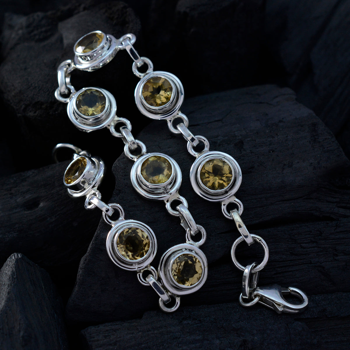Emilia Gift for Her Featherlight Yellow Links Bracelet