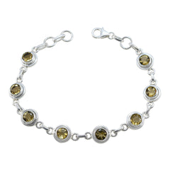 Emilia Gift for Her Featherlight Yellow Links Bracelet Citrine Yellow