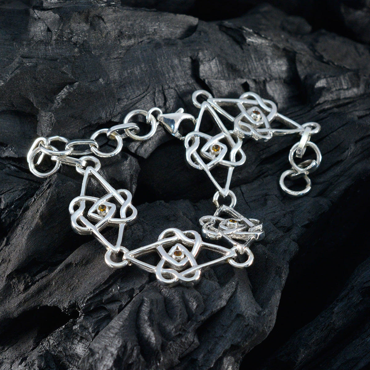 Emma gift for girlfriend Featherlight Yellow Links Bracelet