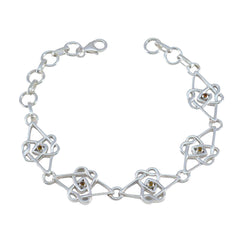 Emma gift for girlfriend Featherlight Yellow Links Bracelet Citrine Yellow