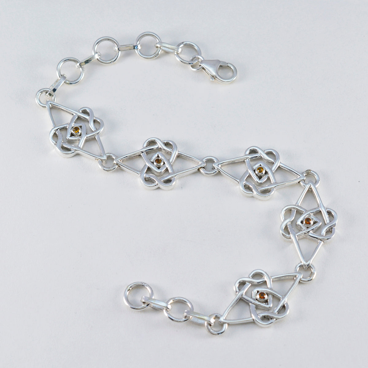 Emma gift for girlfriend Featherlight Yellow Links Bracelet