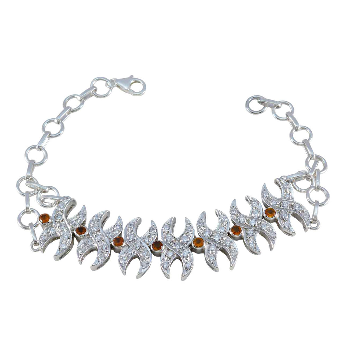 Eva gift for Sister Classic Yellow Tennis Bracelet Citrine Yellow