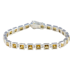 Pauline Surprise Gift Classic Yellow Tennis Bracelet Citrine Yellow