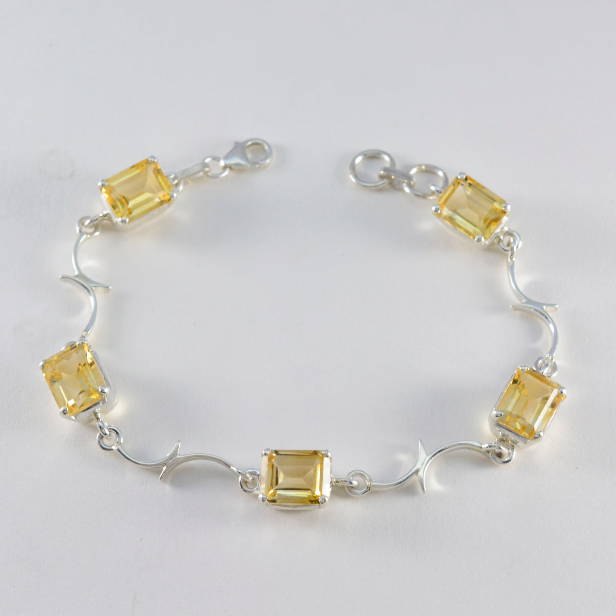 Skylar Birthday Slim Yellow Links Bracelet