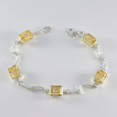Skylar Birthday Slim Yellow Links Bracelet