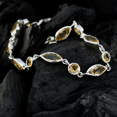 Lily Baby Shower Dainty Yellow Links Bracelet