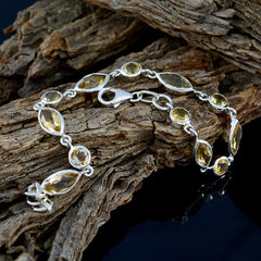 Lily Baby Shower Dainty Yellow Links Bracelet