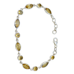 Lily Baby Shower Dainty Yellow Links Bracelet