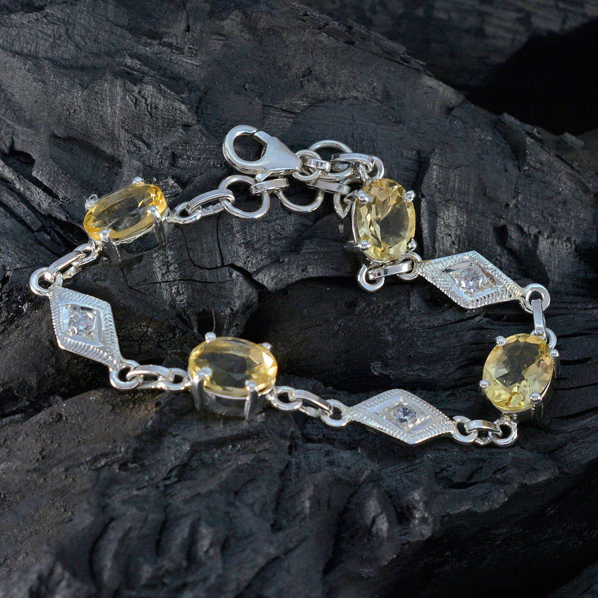 Freya gift for Friend Featherlight Yellow Links Bracelet