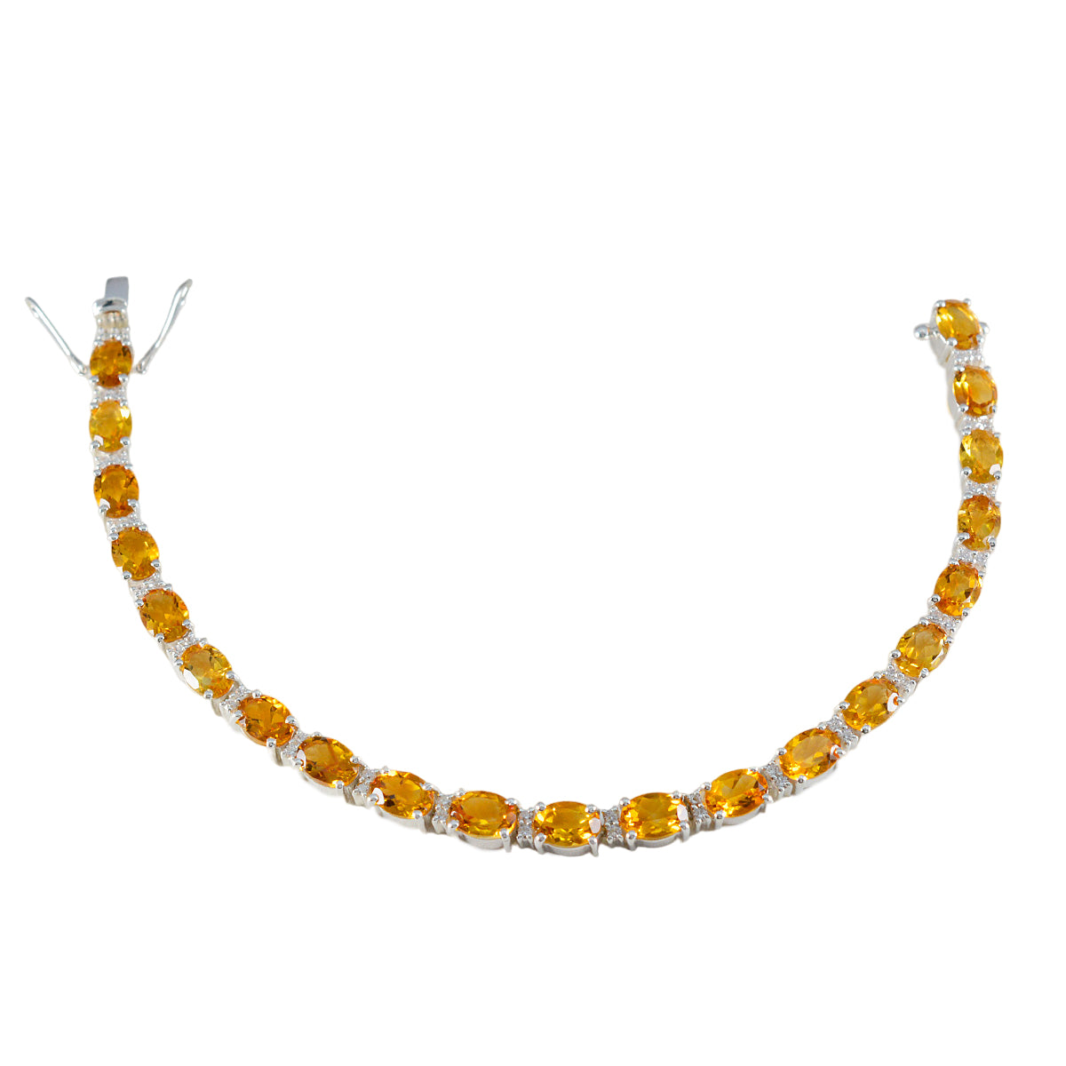 Genesis Surprise Gift Minimal Yellow Tennis Bracelet Citrine Yellow