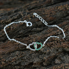 Giulia Workwear Minimalist Green Chain Bracelet