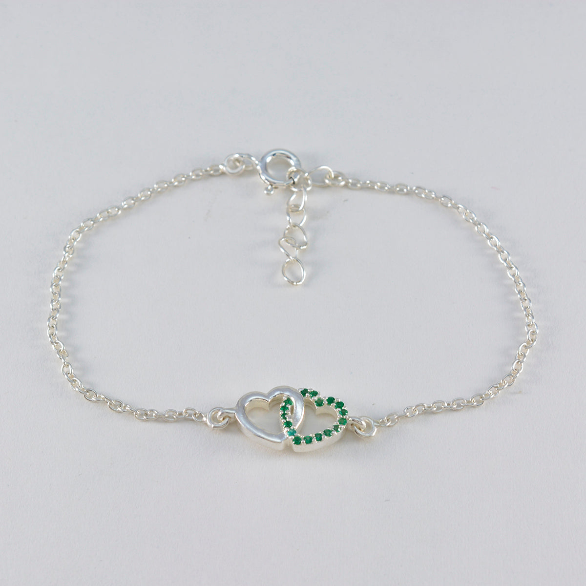 Giulia Workwear Minimalist Green Chain Bracelet