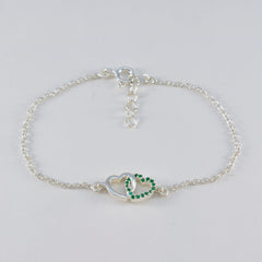 Giulia Workwear Minimalist Green Chain Bracelet