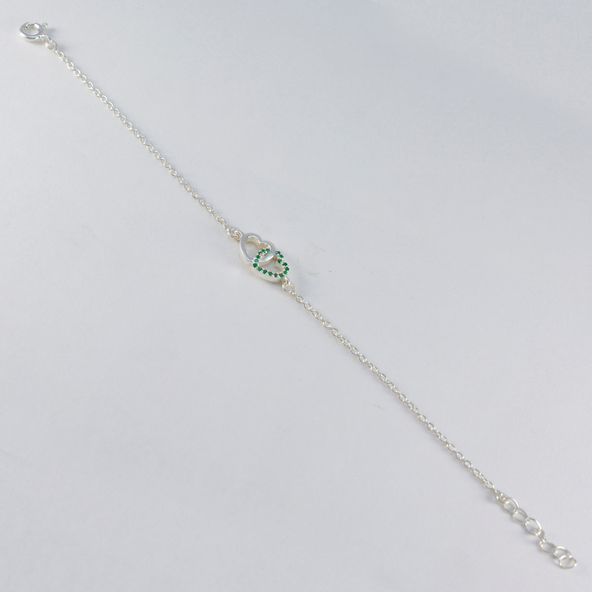 Giulia Workwear Minimalist Green Chain Bracelet