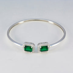 Zoey Karwa Chauth Tiny Green Bangle Bracelet