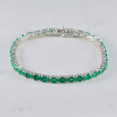Ella Rashi Tiny Green Tennis Bracelet