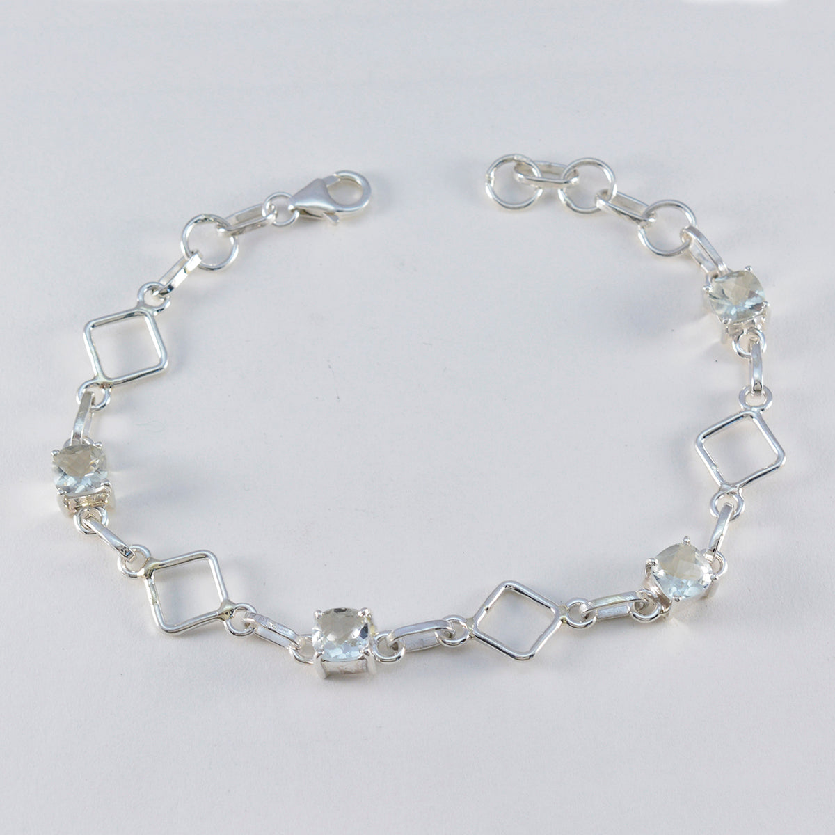 Grace Couple Delicate Light Green Links Bracelet