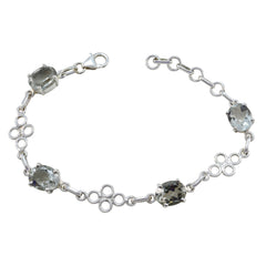 Aisha Fashion Dainty Light Green Links Bracelet Green Amethyst Green