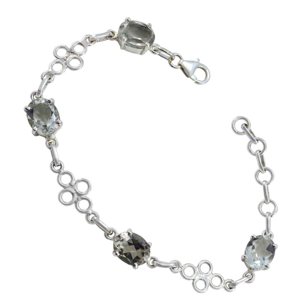 Aisha Fashion Dainty Light Green Links Bracelet