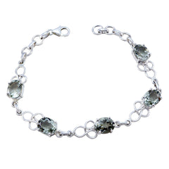 klara Honor Featherlight Light Green Links Bracelet Green Amethyst Green