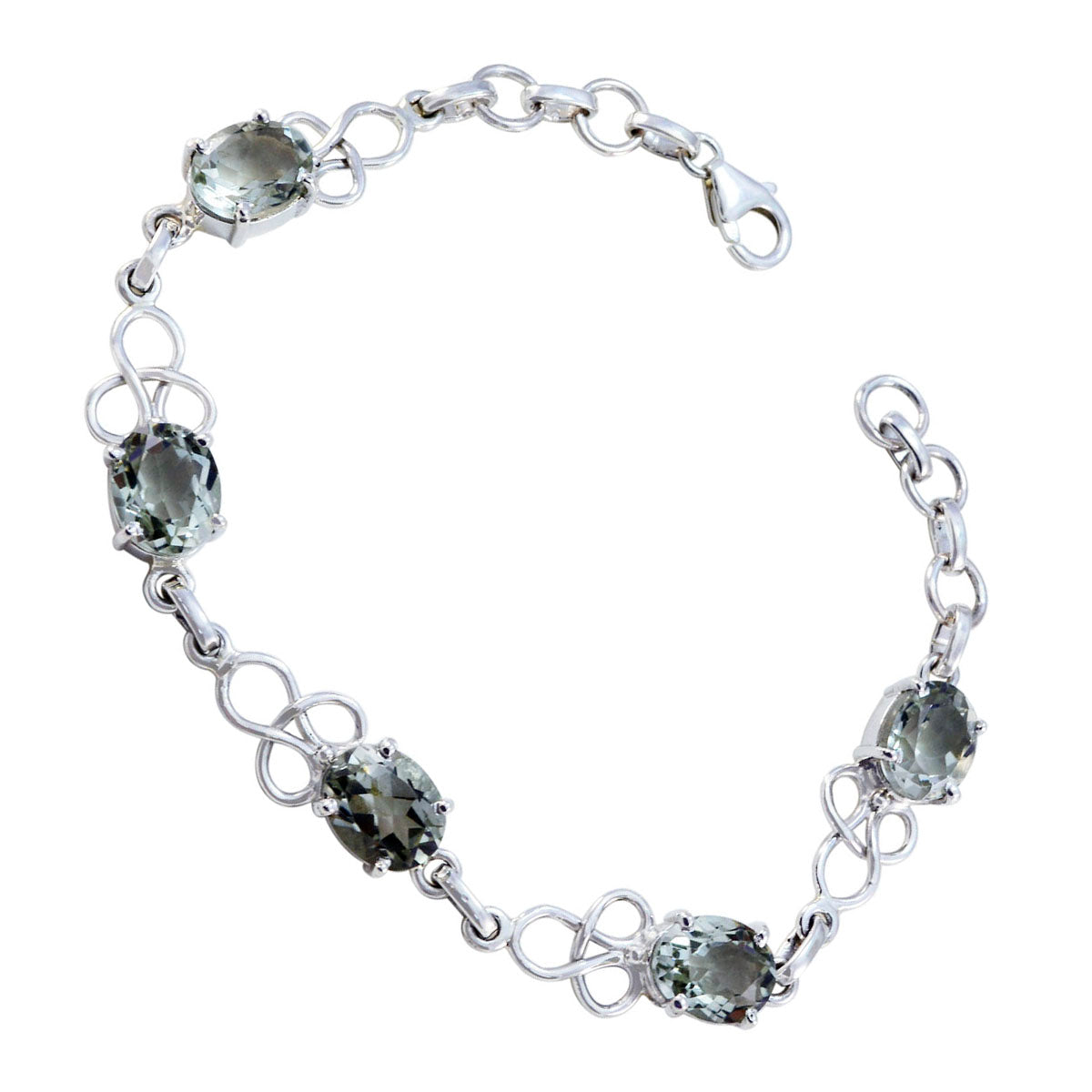 klara Honor Featherlight Light Green Links Bracelet
