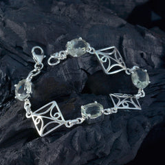 Greta Astrology Featherlight Light Green Links Bracelet