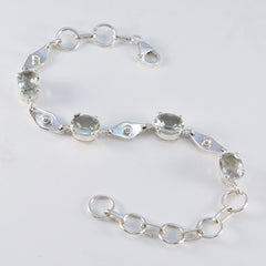 Hanna Rashi Slim Light Green Links Bracelet