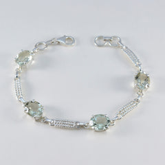 Eva Festive Slim Light Green Links Bracelet