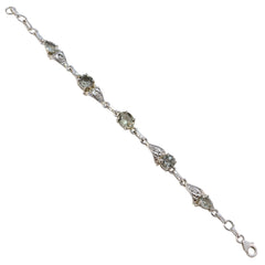 Luna Raksha Bandhan Featherlight Light Green Links Bracelet Green Amethyst Green