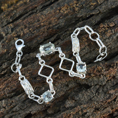 Harper Anniversary Dainty Light Green Links Bracelet