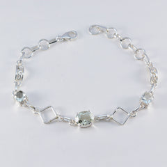 Harper Anniversary Dainty Light Green Links Bracelet