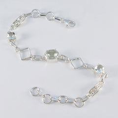 Harper Anniversary Dainty Light Green Links Bracelet