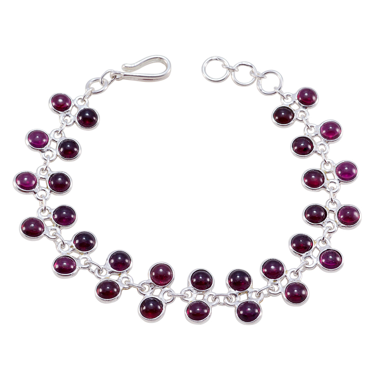 Grace Office Featherlight Red Links Bracelet Garnet Red