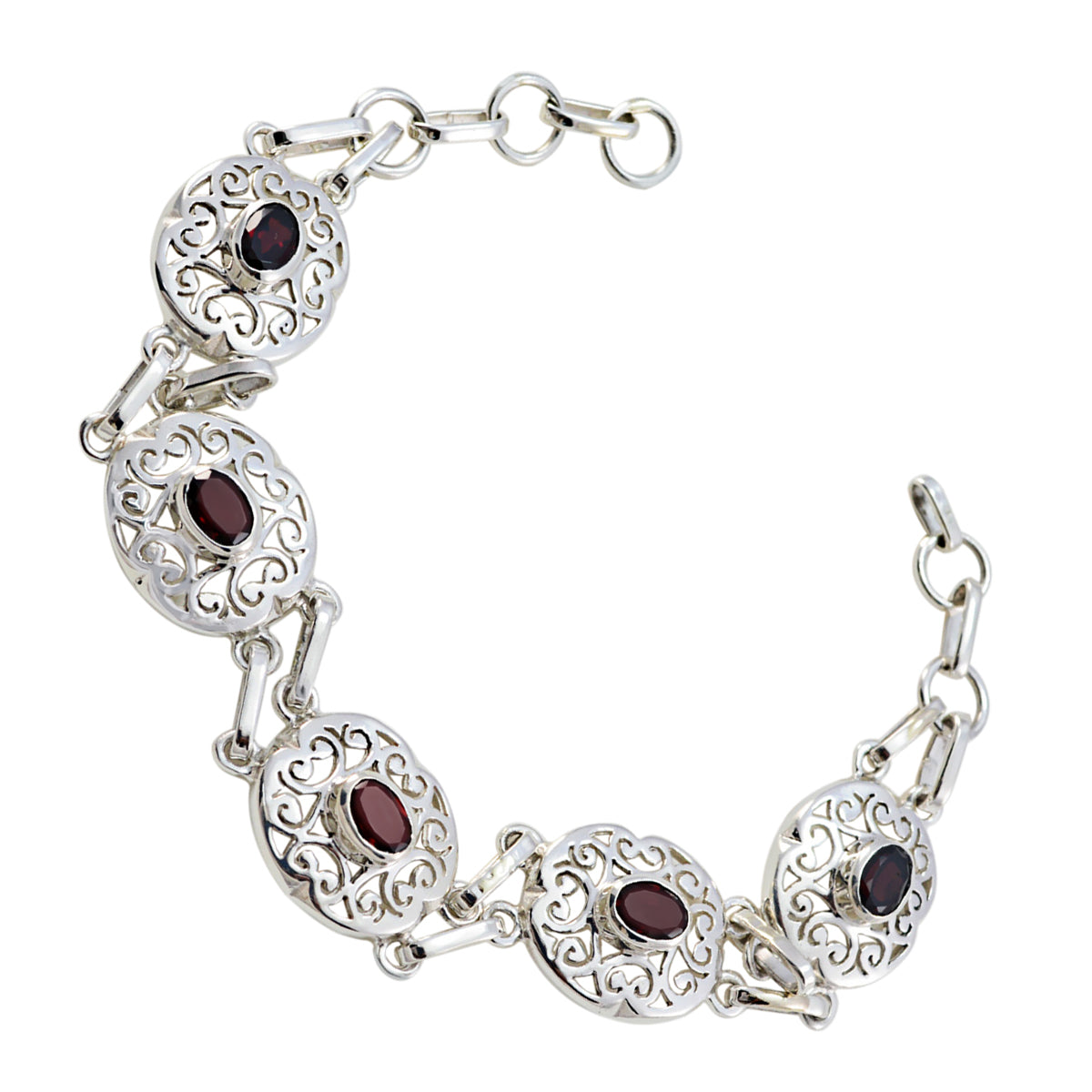 Camila Sparkle Slim Red Links Bracelet