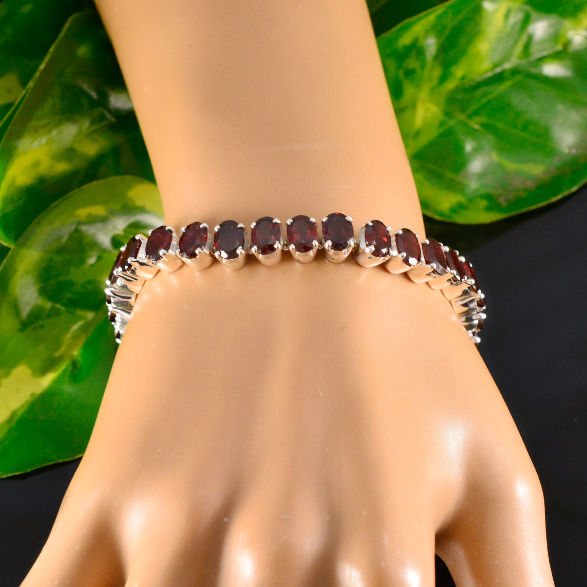 Chloe gift for girlfriend Mid-weight Red Tennis Bracelet