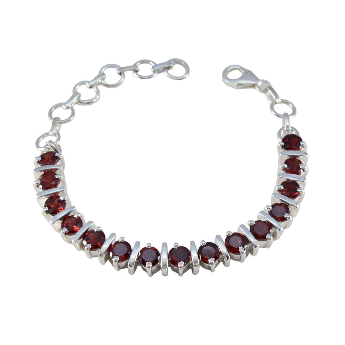 Genesis Baby Shower Minimal Red Tennis Bracelet Garnet Red