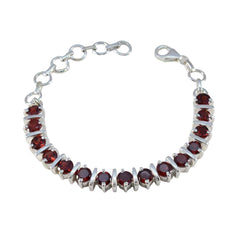 Genesis Baby Shower Minimal Red Tennis Bracelet Garnet Red