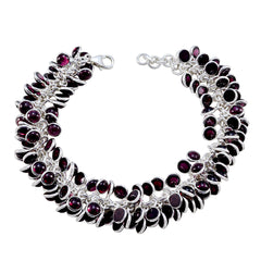 Katarina Glamour Edgy Red Links Bracelet Garnet Red