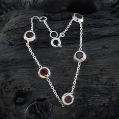 Isabella Rakhi Minimalist Red Chain Bracelet