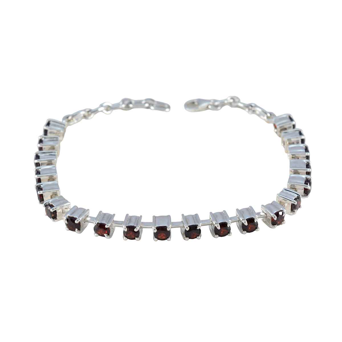 Harper Bhai Dooj Minimal Red Tennis Bracelet Garnet Red