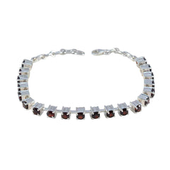 Harper Bhai Dooj Minimal Red Tennis Bracelet Garnet Red