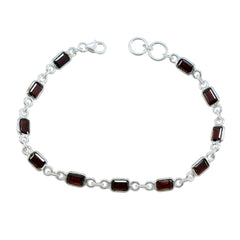 Ivy Karwa Chauth Elegant Red Links Bracelet Garnet Red