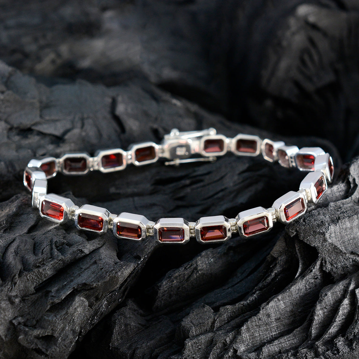 Maya Office Minimal Red Tennis Bracelet