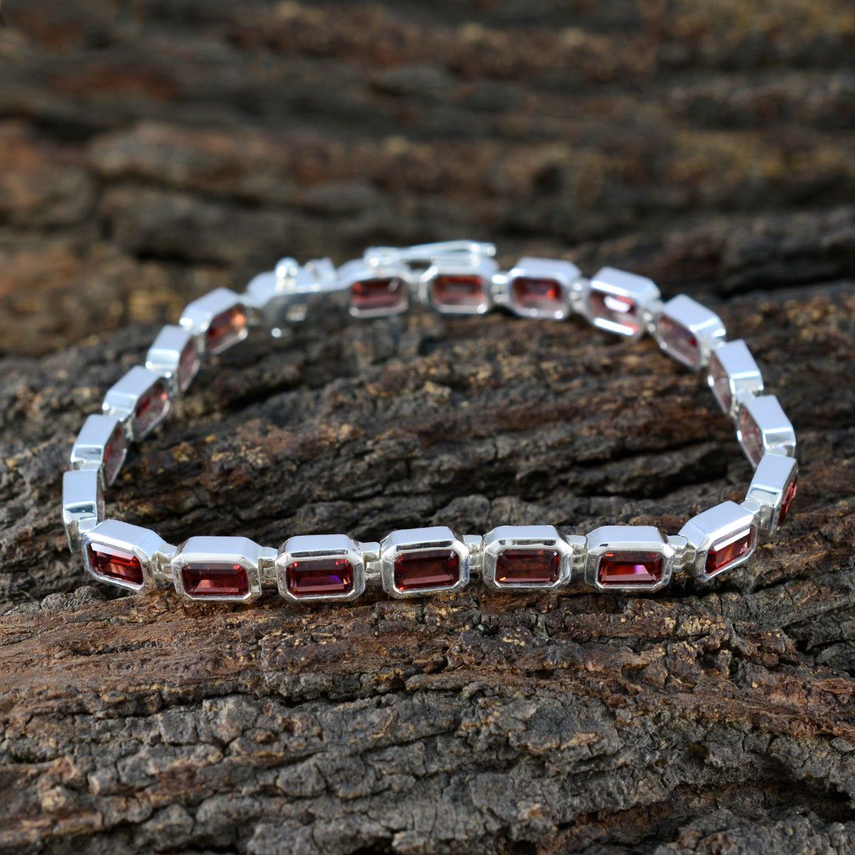 Maya Office Minimal Red Tennis Bracelet