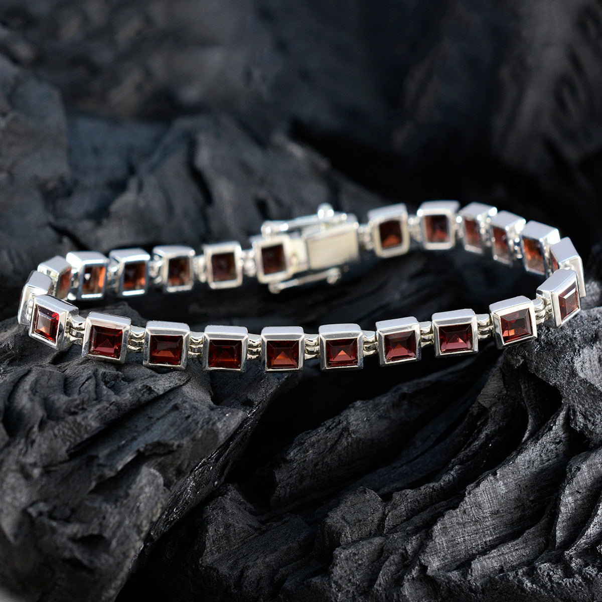Penelope Couple Classic Red Tennis Bracelet