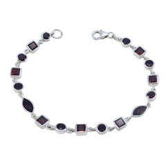 Mathilde Akshaya Tritiya Featherlight Red Links Bracelet Garnet Red
