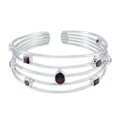 Nora Red Carpet Essential Red Cuff Bracelet Garnet Red